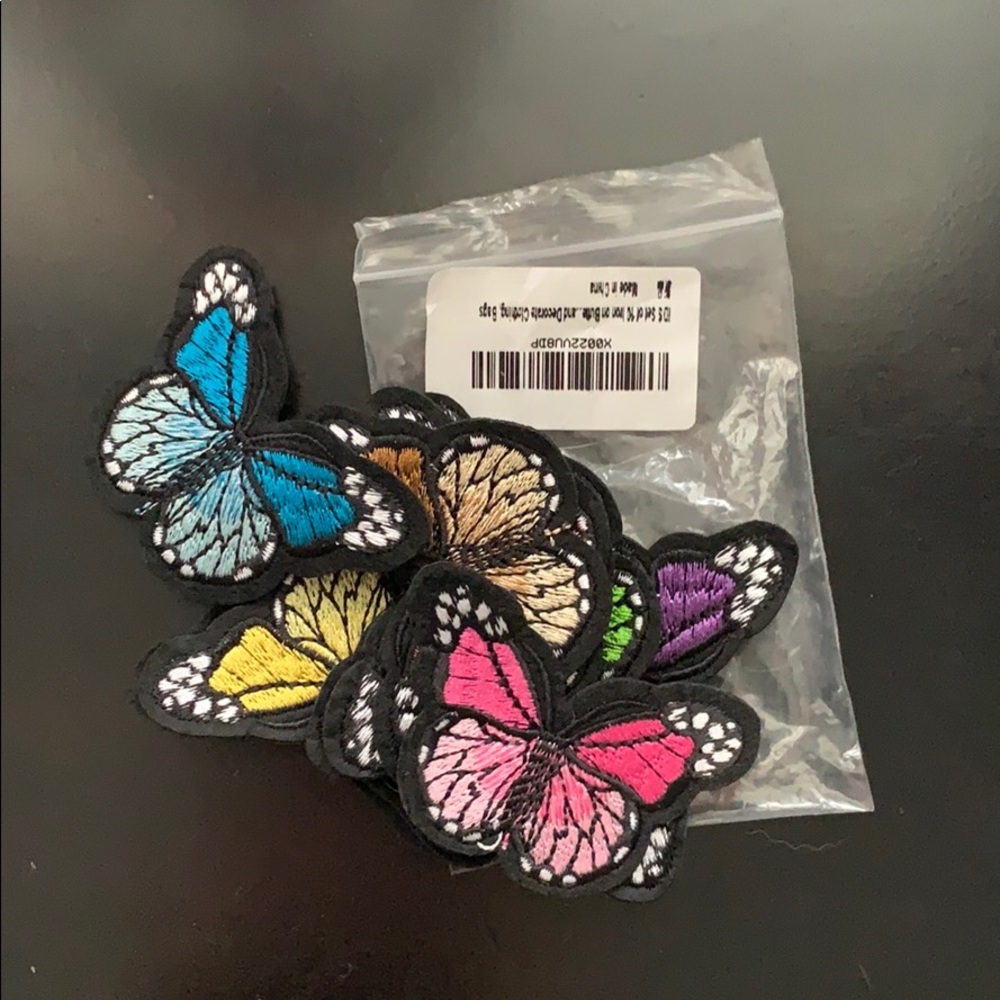 Iron on butterfly patches